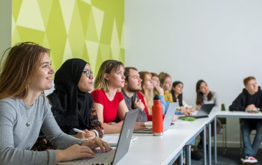 young people in classroom