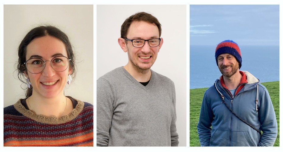 Dr Bridget Watson, Dr Bartek Troczka and Dr Dirk Sanders
