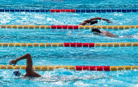 Lane swimmers